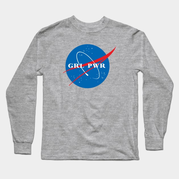Girl Power GRL PWR Long Sleeve T-Shirt by MadEDesigns